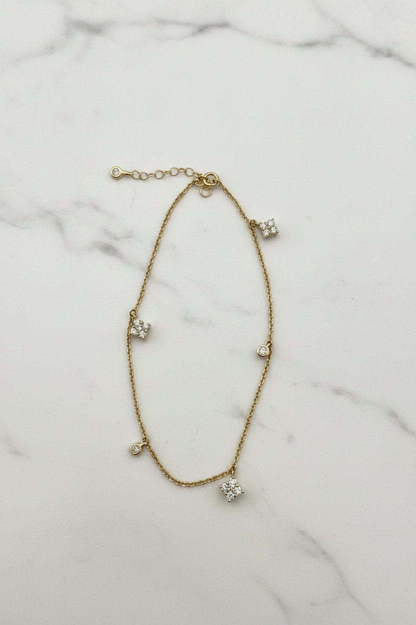 LADIES  .33ct DIAMOND bracelet 14K YELLOW GOLD