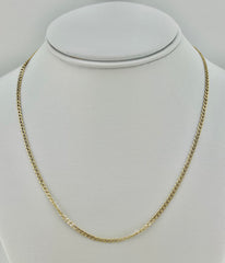 14k cuban style necklace 18”