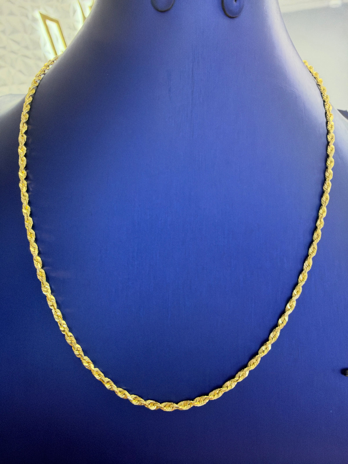 14k rope necklace chain 20” 2.3mm 9.41g
