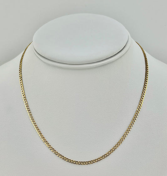 14k Necklace cuban style 16”