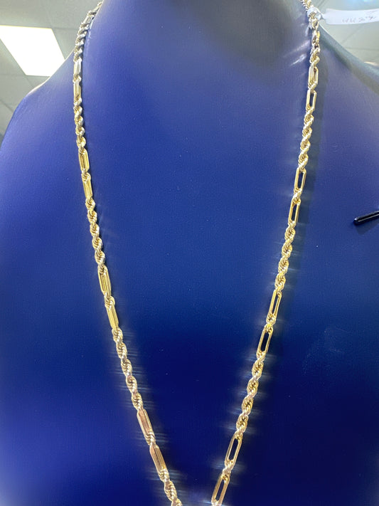 10k Milano Necklace 3.18mm necklace 18”
