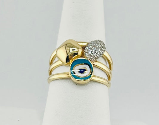 14k eye ring size 8