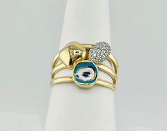 14k eye ring size 8