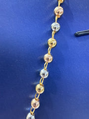 14k Rosary  rose gold rosary rosario 24” necklace
