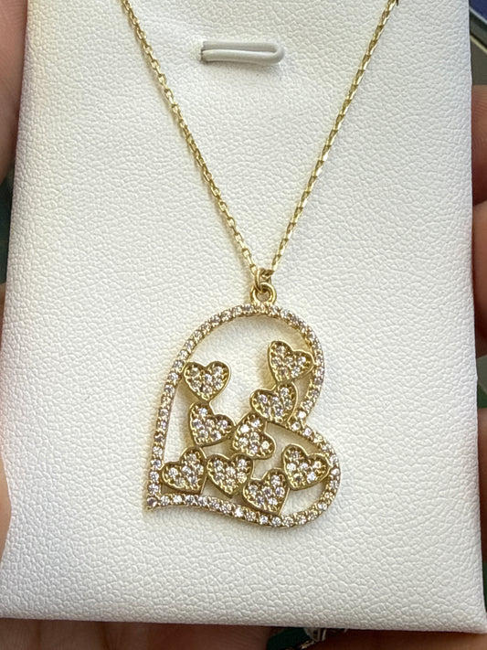14k Necklace heart