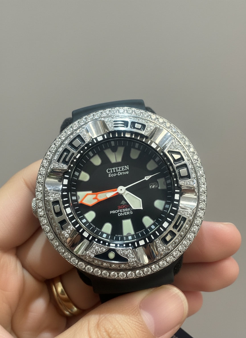 Citizen professional driver non ref curved crystal BJ8050-08E