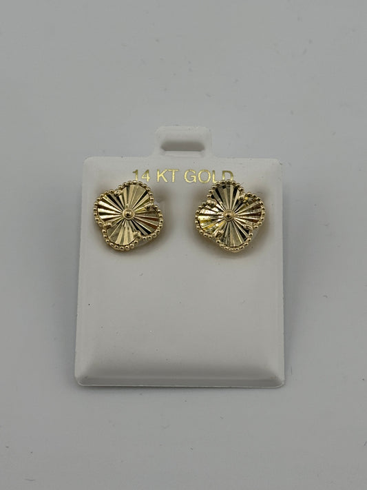 14k Flower Earrings