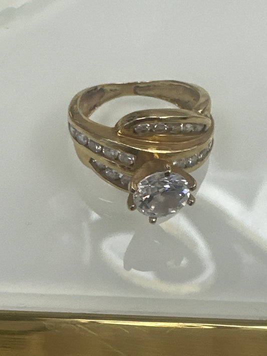 14k ring  engagement with stone
