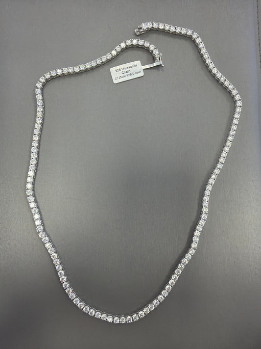 Silver tennis moissante 27.25ct