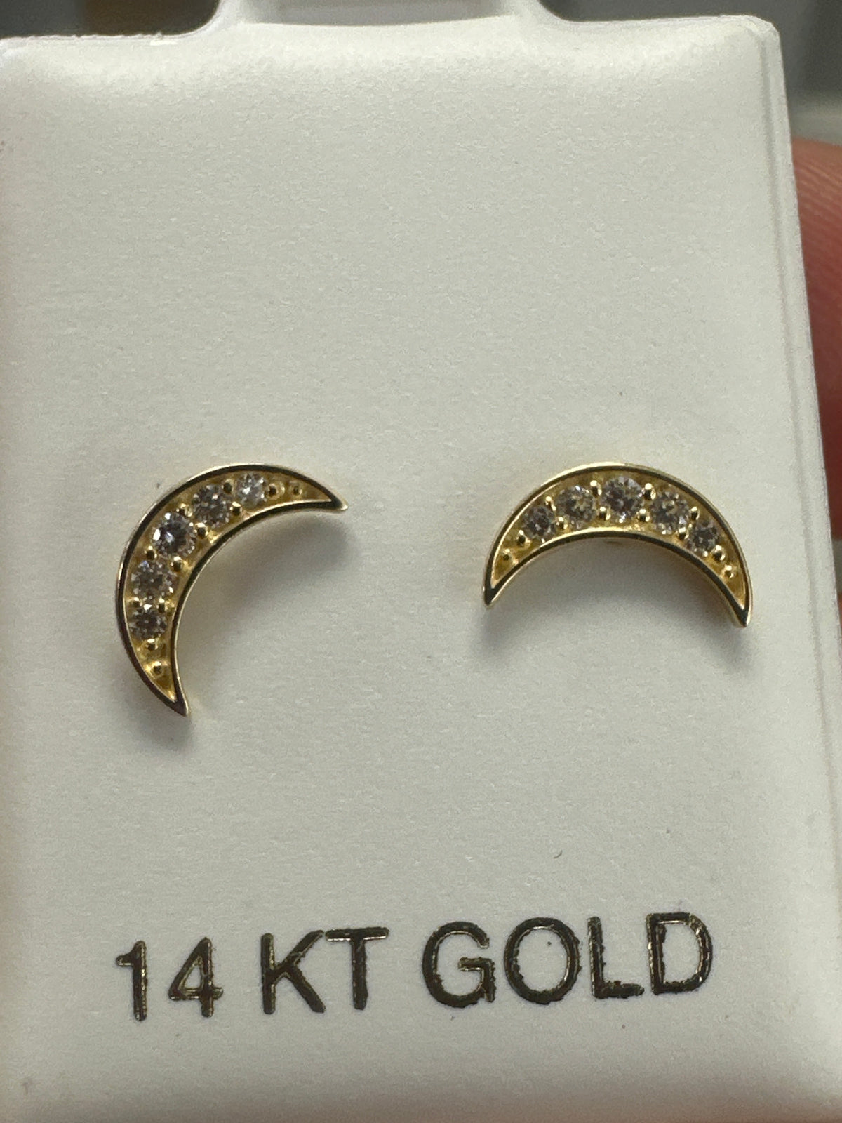 14k Baby earing luna mon