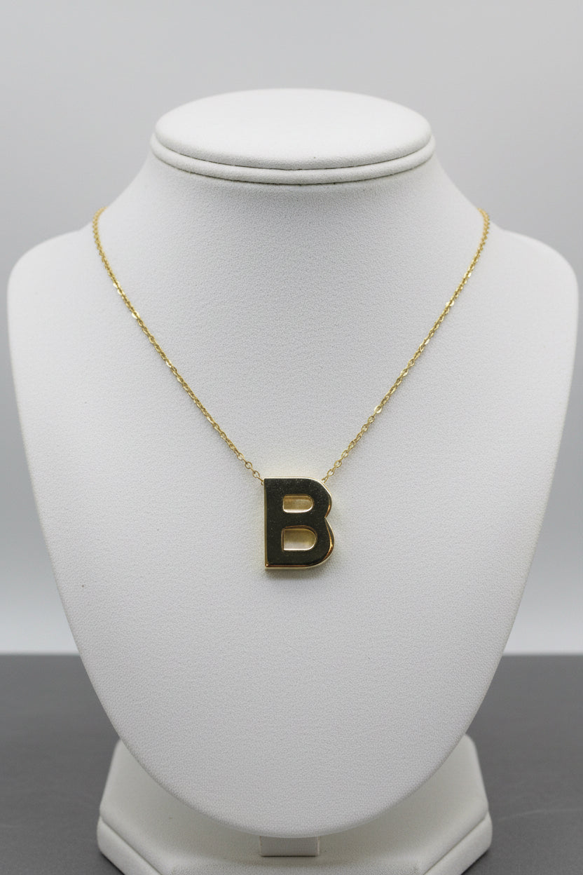 14k letter B necklace 2.7g
