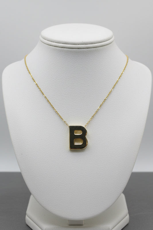 14k letter B necklace 2.7g