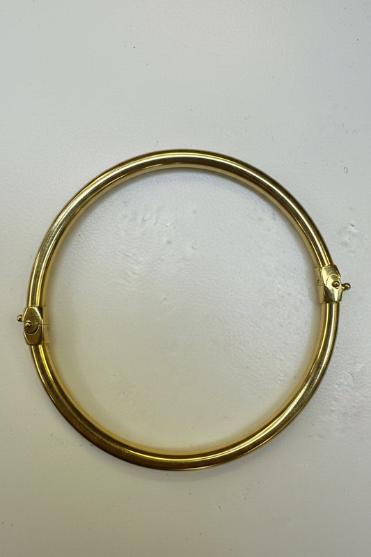 10k Bangle nail with stones 8.8g
