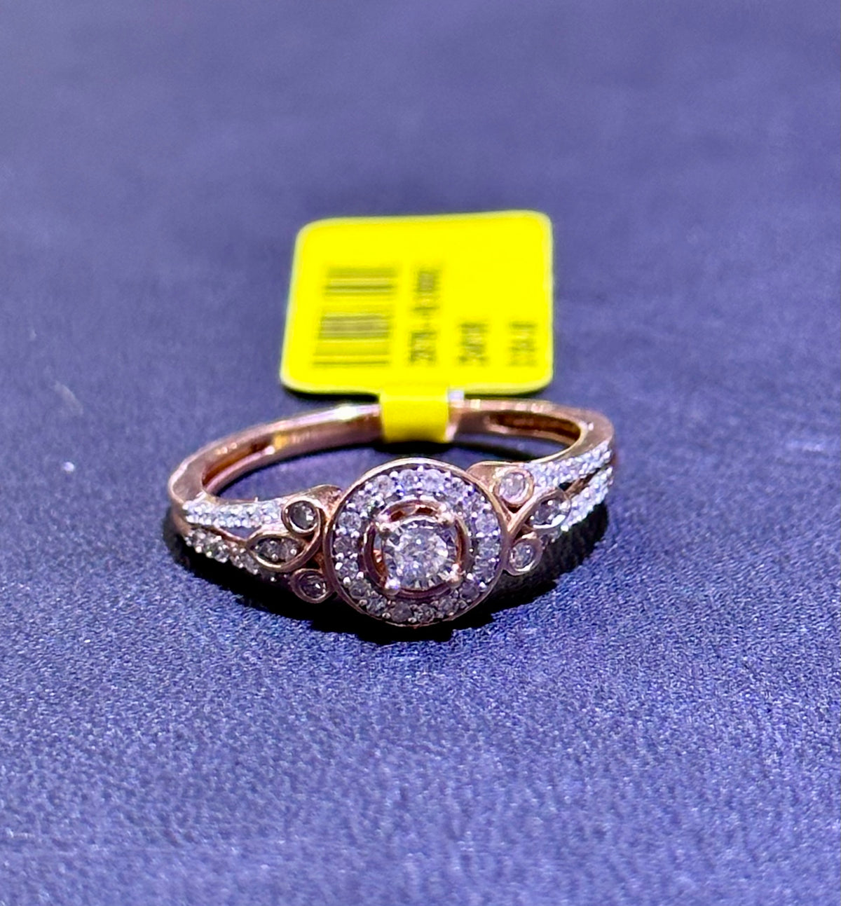 10k 0.25ct ladies ring rose gold