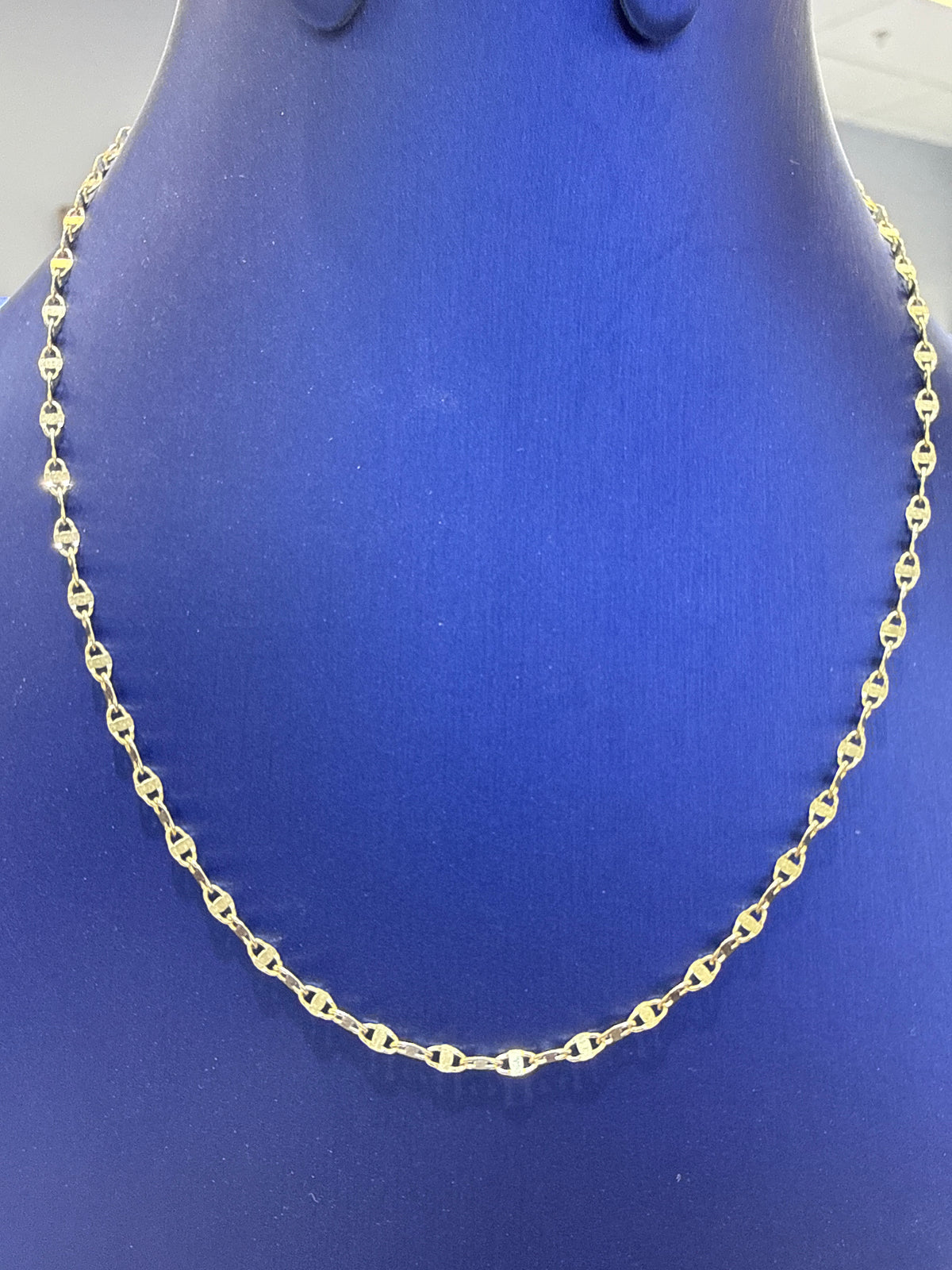 14k yellow necklace 16” choker