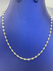 14k yellow necklace 16” choker