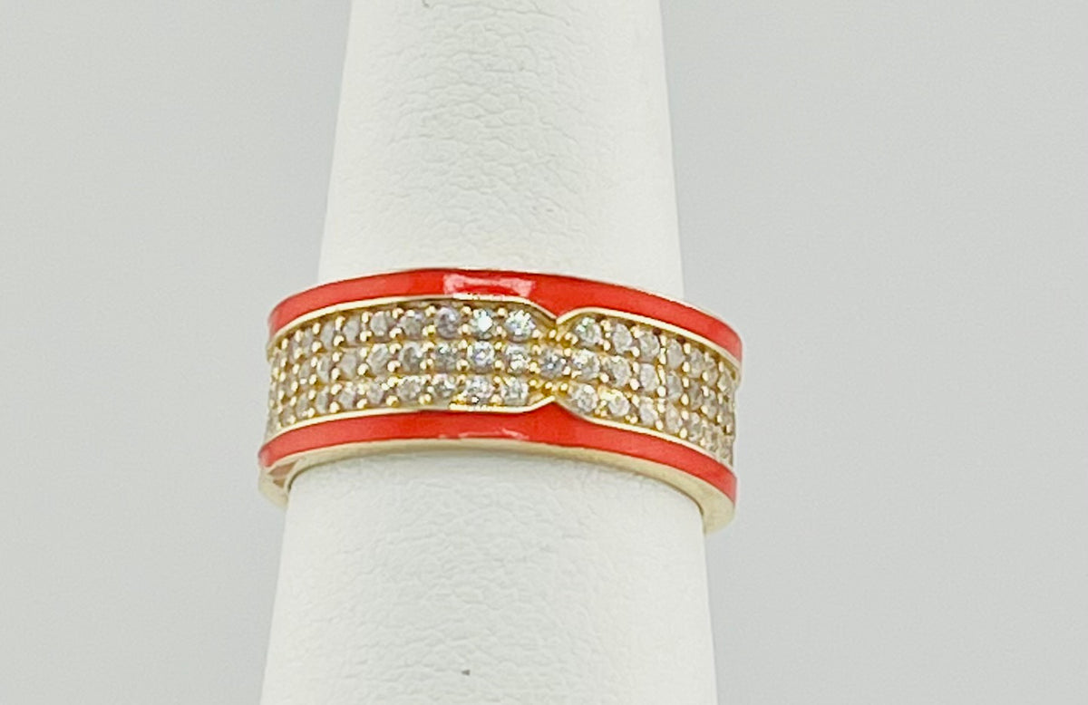 14k band with orange size 7