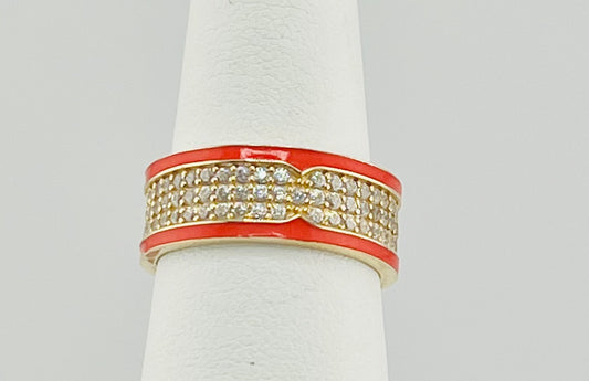 14k band with orange size 7