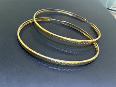 14k Earring big hoop 3 color