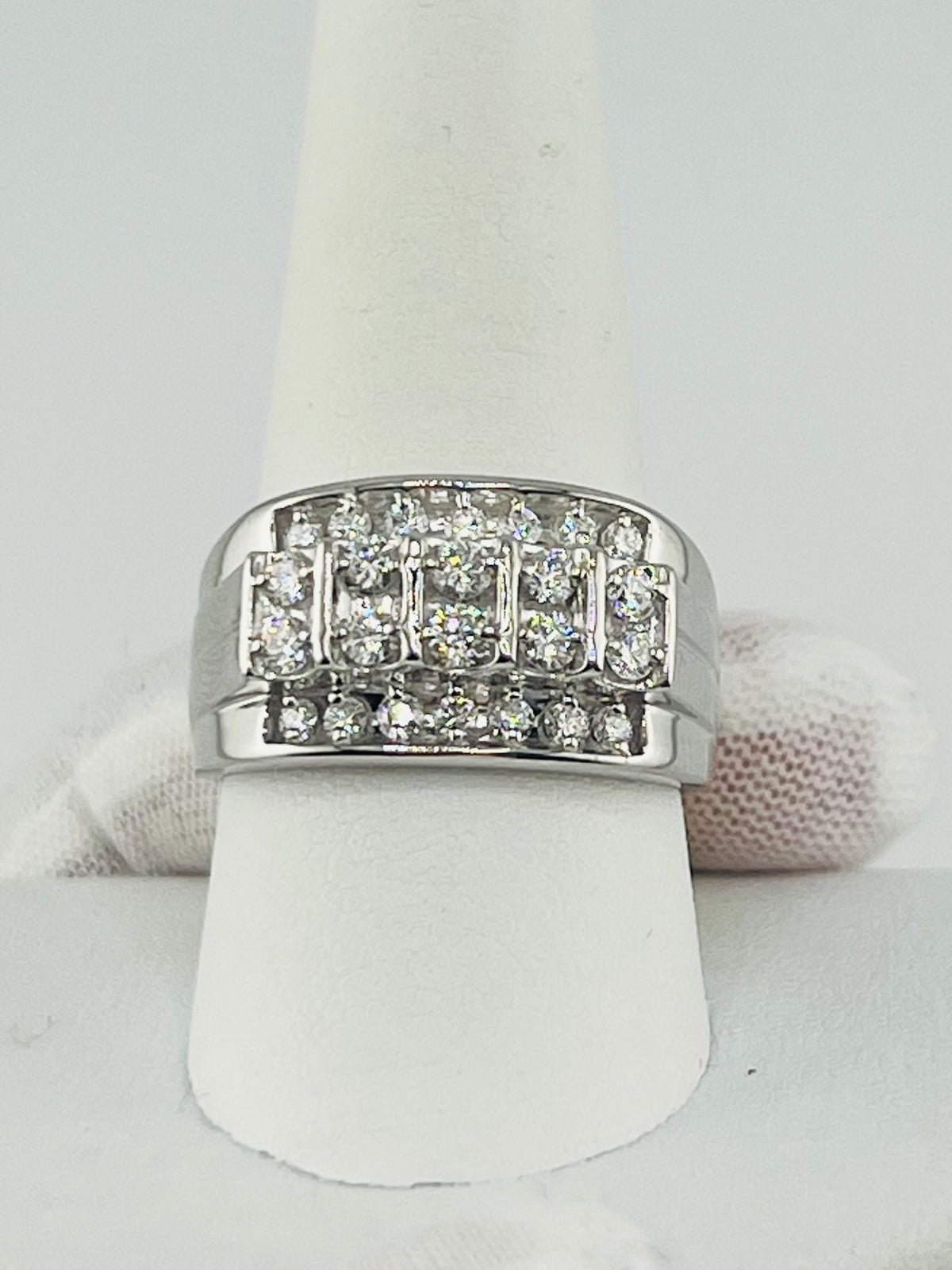 necklace silver lab diamonds 1.00ct