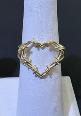 14k ring ladies  heart karolg style