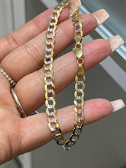 14k cuban link bracelet 8” 6mm