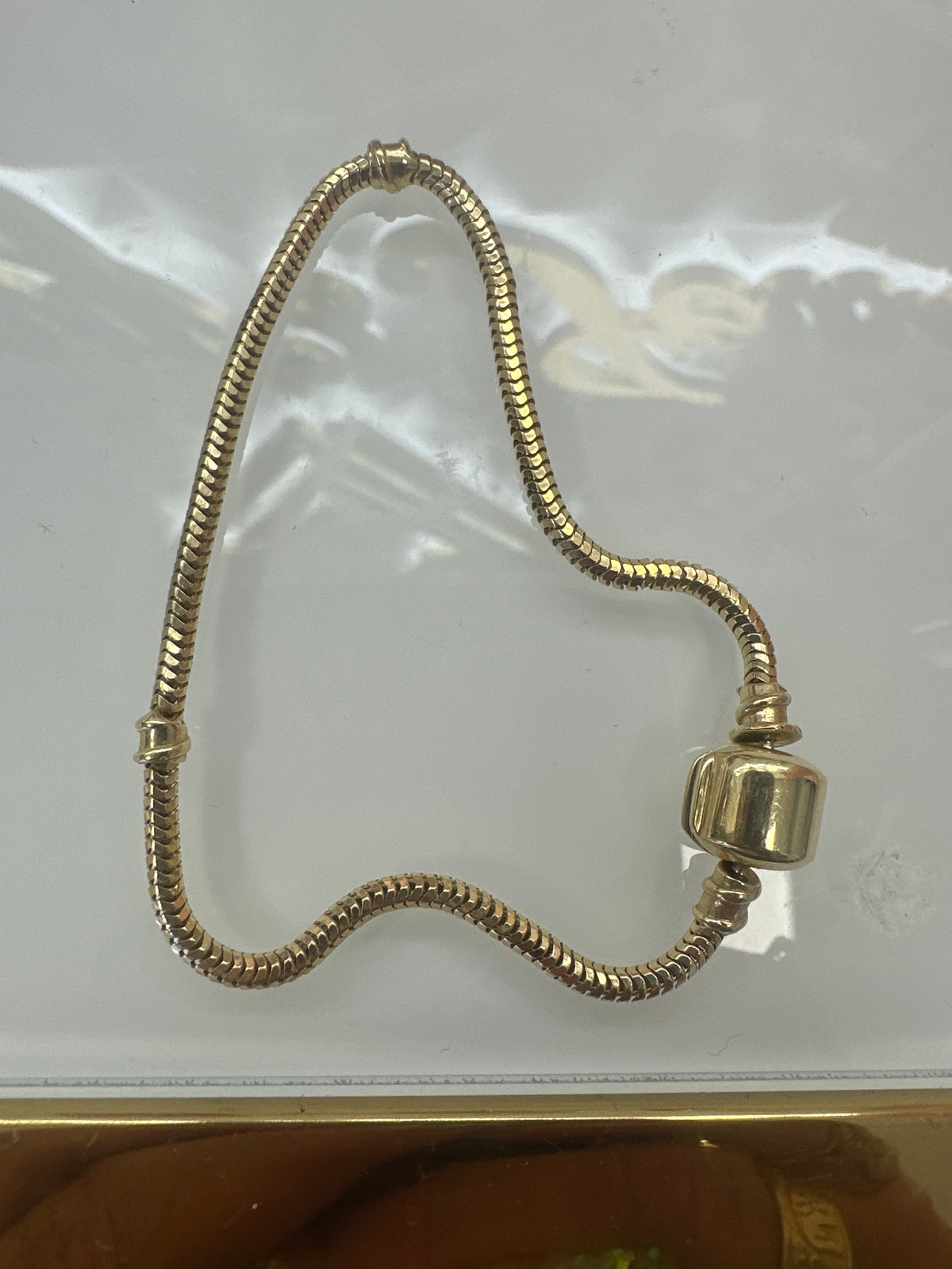 14k gold bracelet charms holder 6.9g