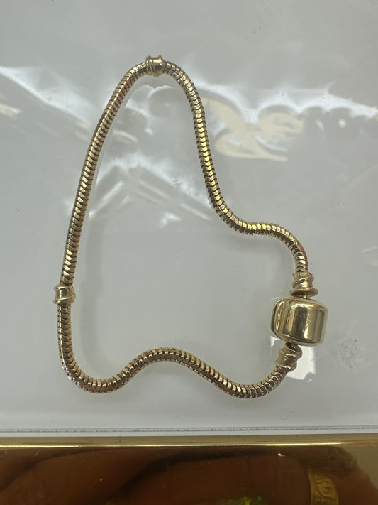 14k gold bracelet charms holder 6.9g