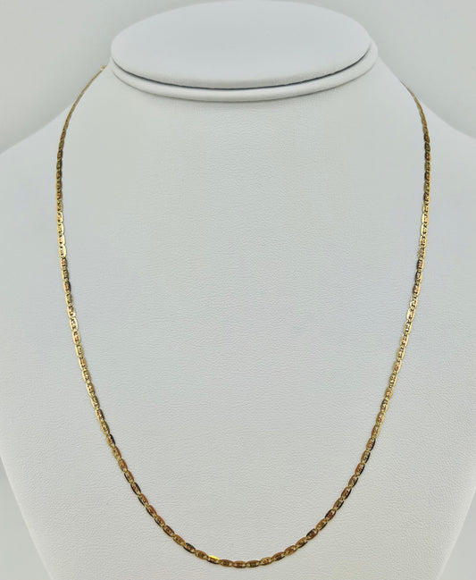 14k necklace tri-colored valentino 20”