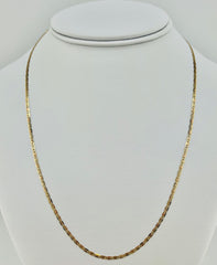 14k necklace tri-colored valentino 20”