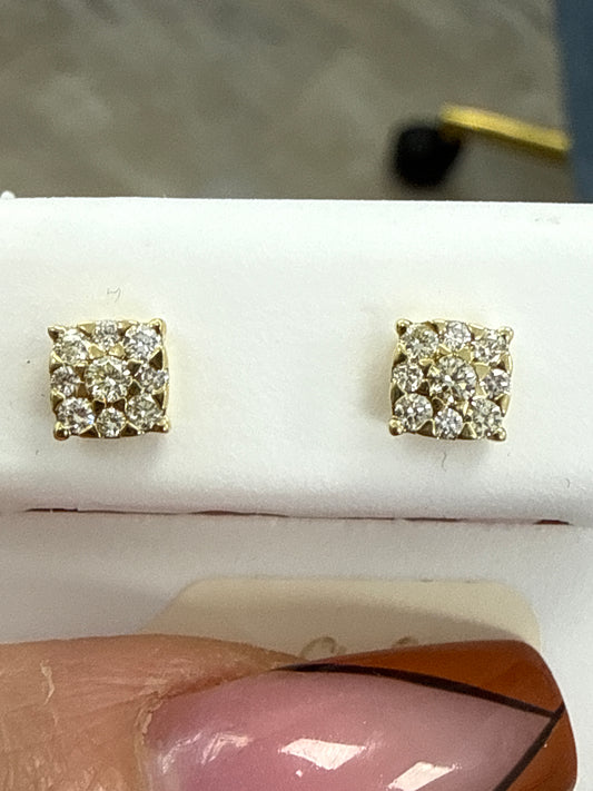 14k diamond earing