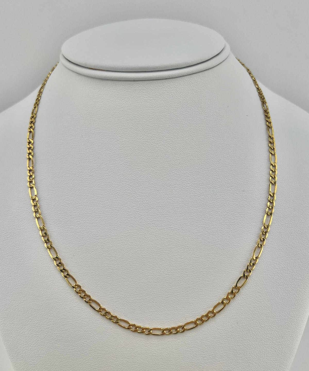 14k Necklace figaro style 18”