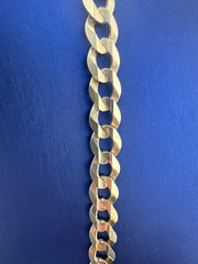 14k Necklace cuban style plain  30” 9.4mm