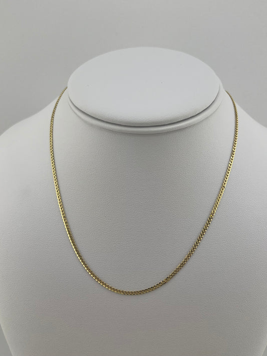 14k Necklace cuban style 16”