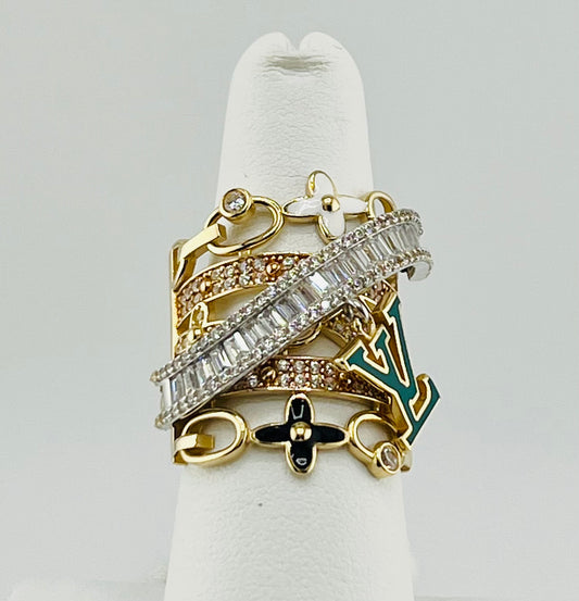 14k ring with stones