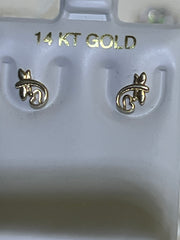 14k Baby and ladies dragonfly earring