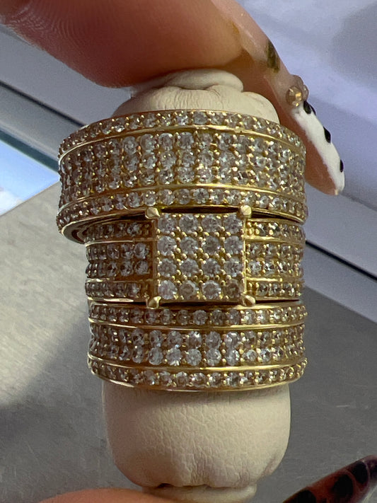14k trio set wedding engagement