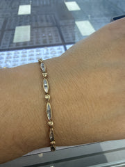 14k bracelet with stones