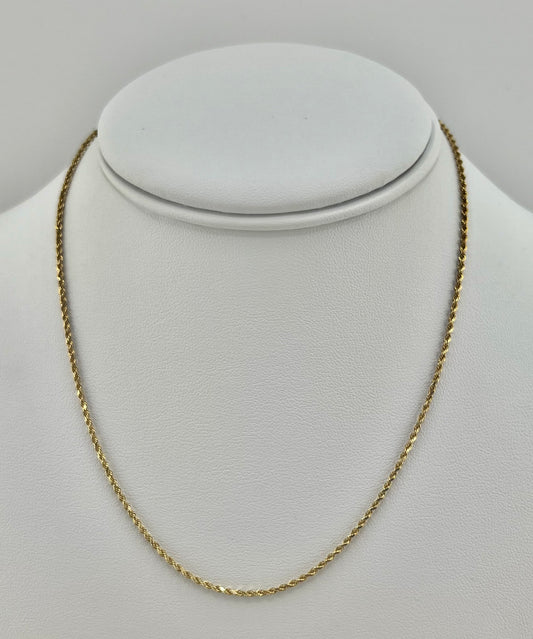 14k rope necklace chain 16”