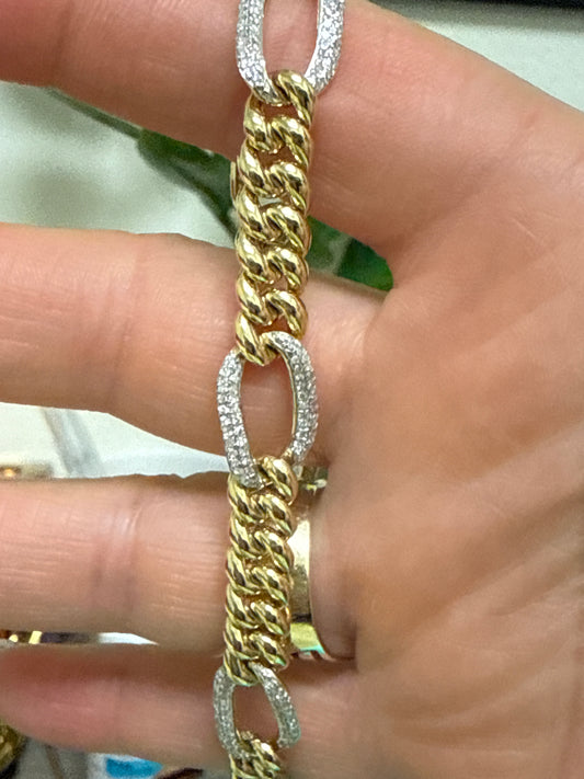 10k bracelet natural diamonds 4.00ct