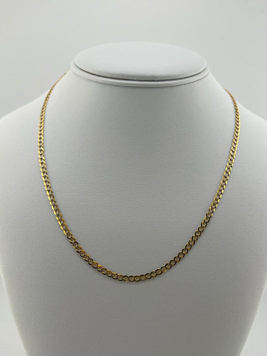 14k Necklace cuban style 18”