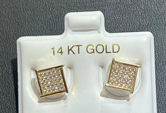 Square Earring 14k