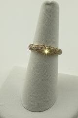 14k diamond wedding band .50ct aro