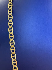 14k Necklace gucci style diamond cut 24” 28.4 g 7.5g