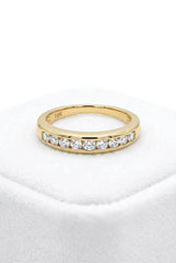18k gold .25ct diamond band ring ladies size #5