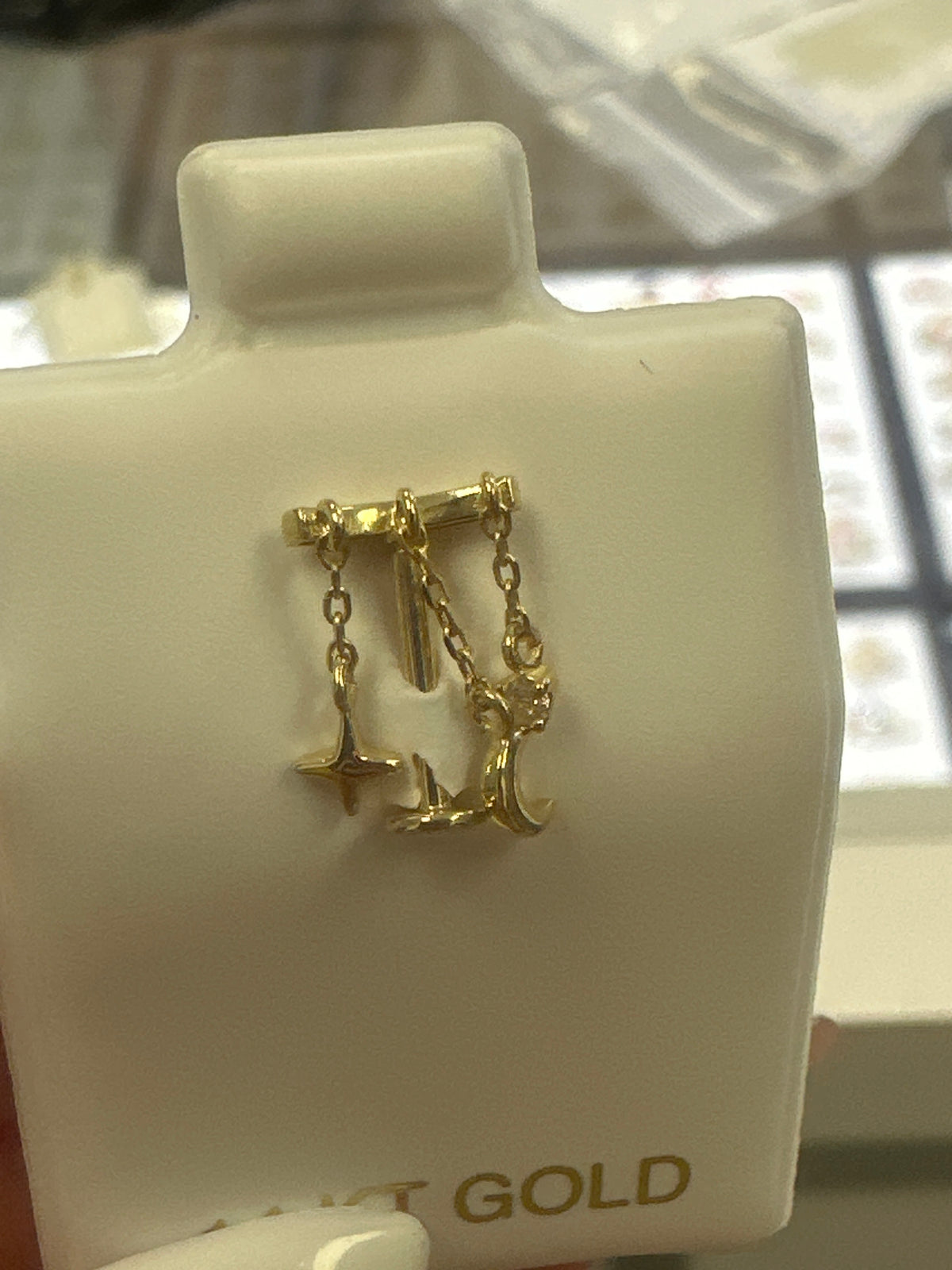 14k earring piercing hanguin mon and stars