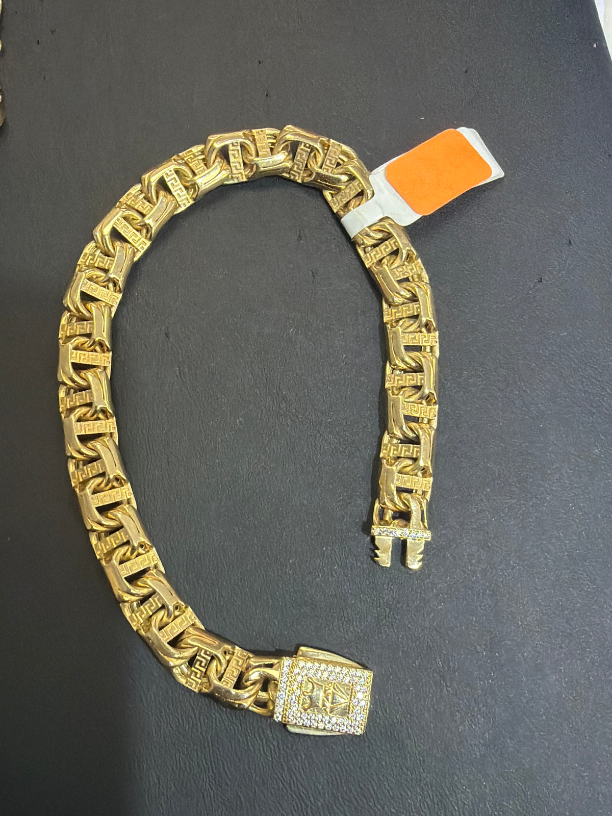 10k italian style monaco bracelet