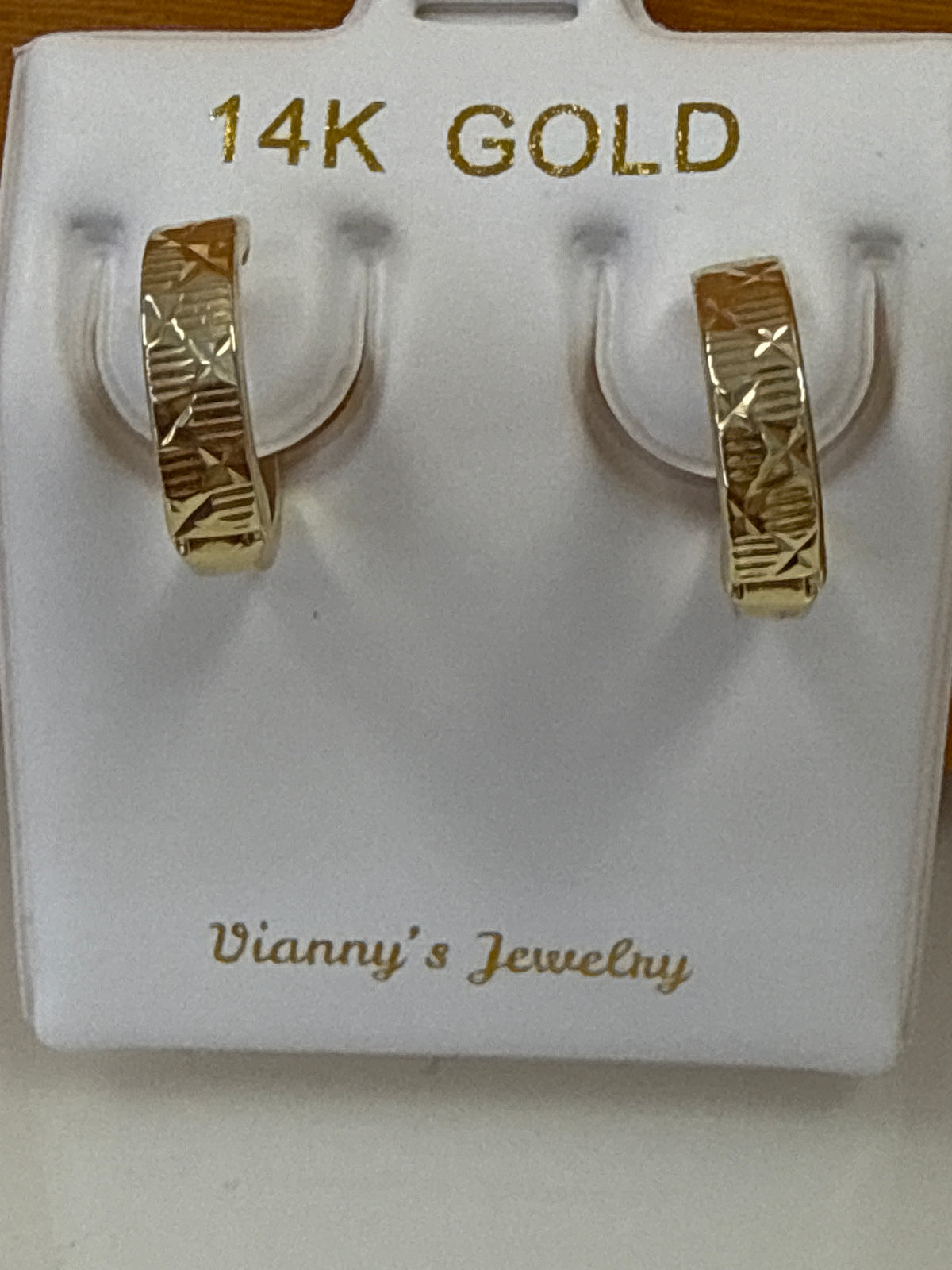 14k hoops small Huggies