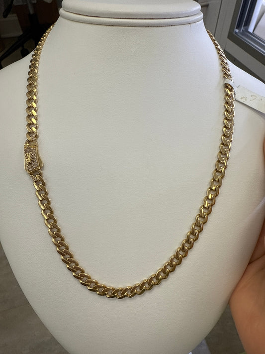 14k monaco necklace 6mm 20”
