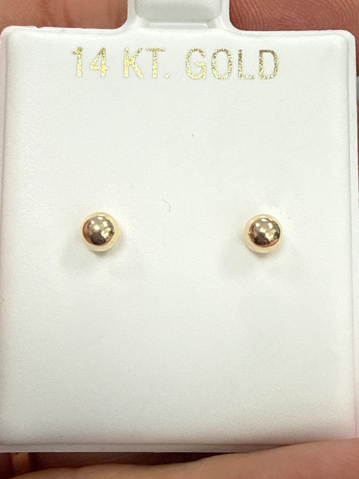 14k Earrings ball